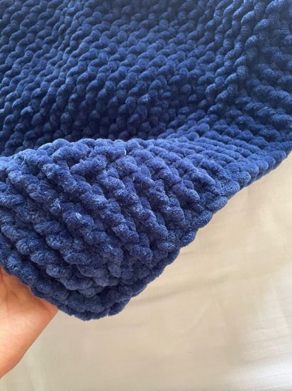 Picture of Baby blanket in royal blue 